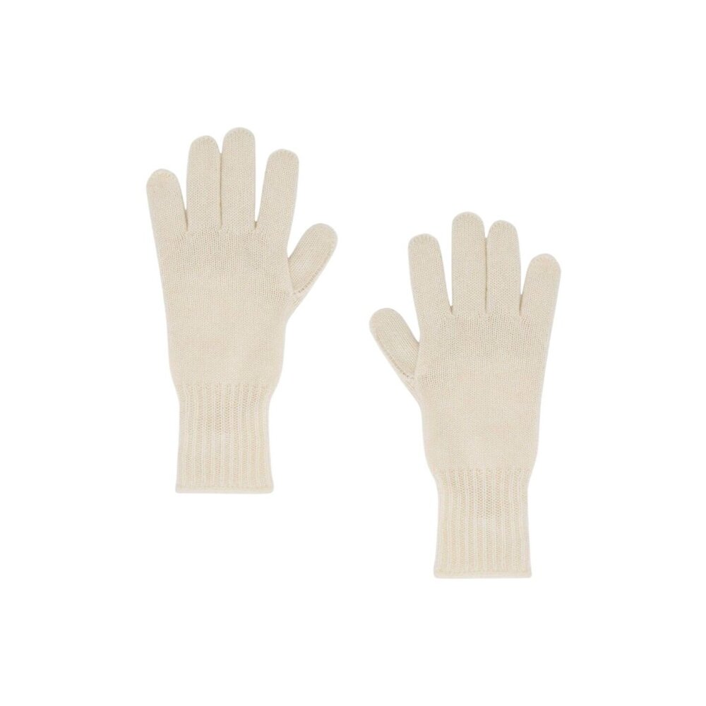 Hat Attack Cashmere Gloves in Ivory One Size New Womens Mittens Knit